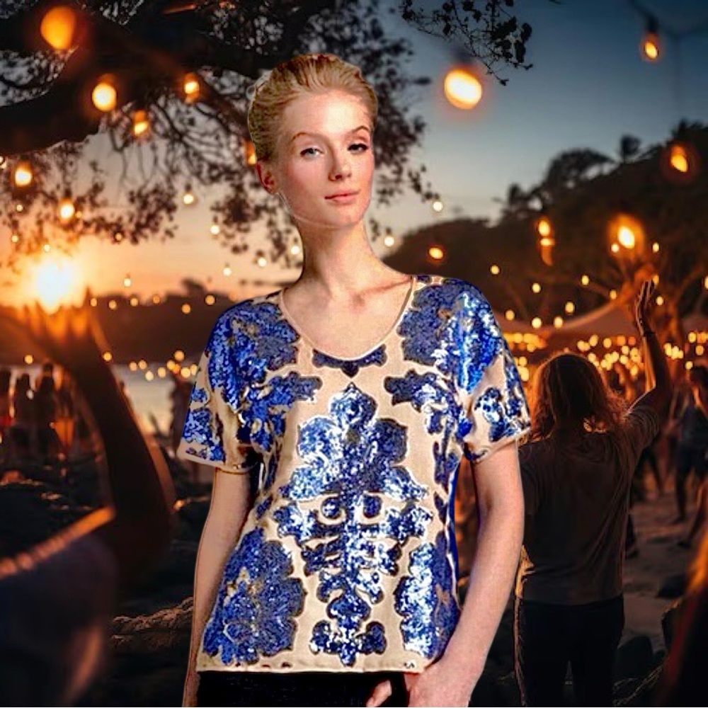 NWT Tracey Reese Sequin Top for Newman Marcus/Target size Medium.